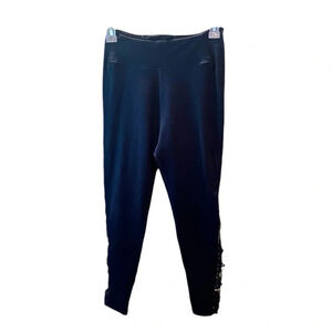 Victoria’s Secret Incredible Essential high rise leggings mesh calves SZ 8 black